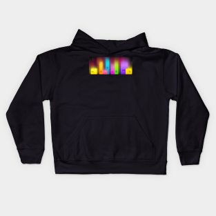 Led City Illuminated in Colors Kids Hoodie